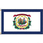 WEST VIRGINIA FLAG,4X6 FT,NYLON