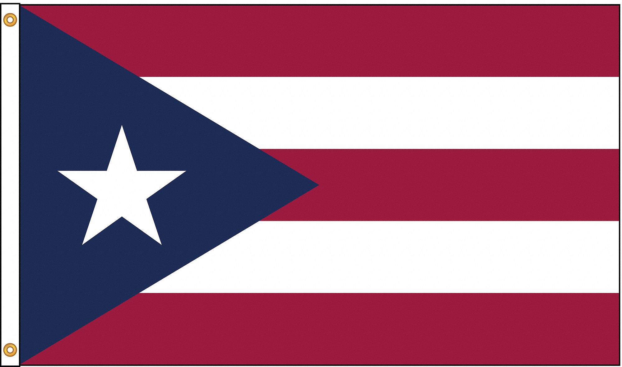 PUERTO RICO FLAG,3X5 FT,NYLON