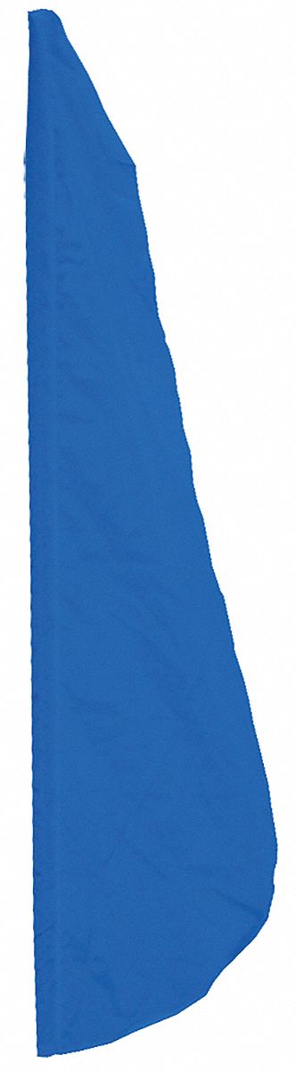 Feather Flag: Blank, Indoor/Outdoor, 2 ft Overall Ht, 8 ft Overall Wd, Nylon