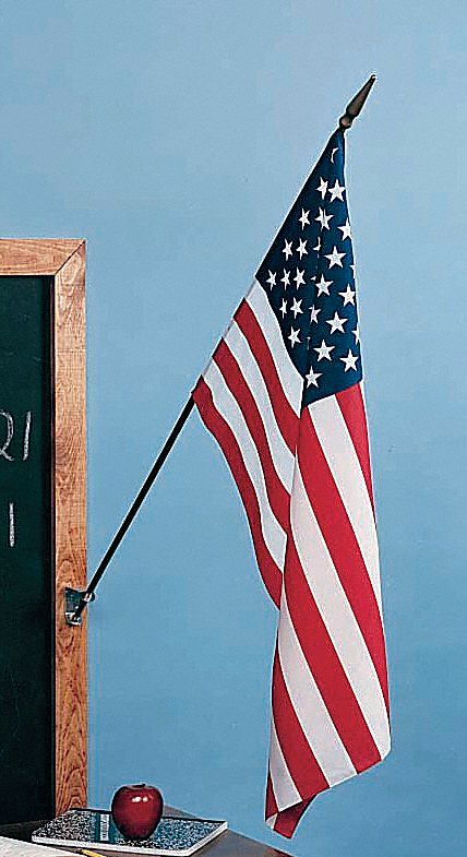 US CLASSROOM FLAG,16X24IN,NYLON,PK1