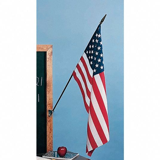 Nylon, Indoor, US Classroom Flag Set - 5JGD6|43100 - Grainger