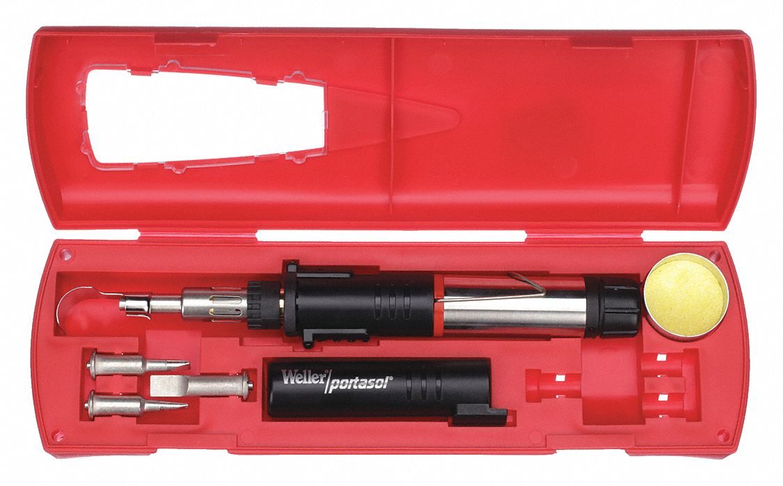 WELLER SOLDERING IRON, PORTASOL, SOLDERING IRON KIT, SELF-IGNITING ...