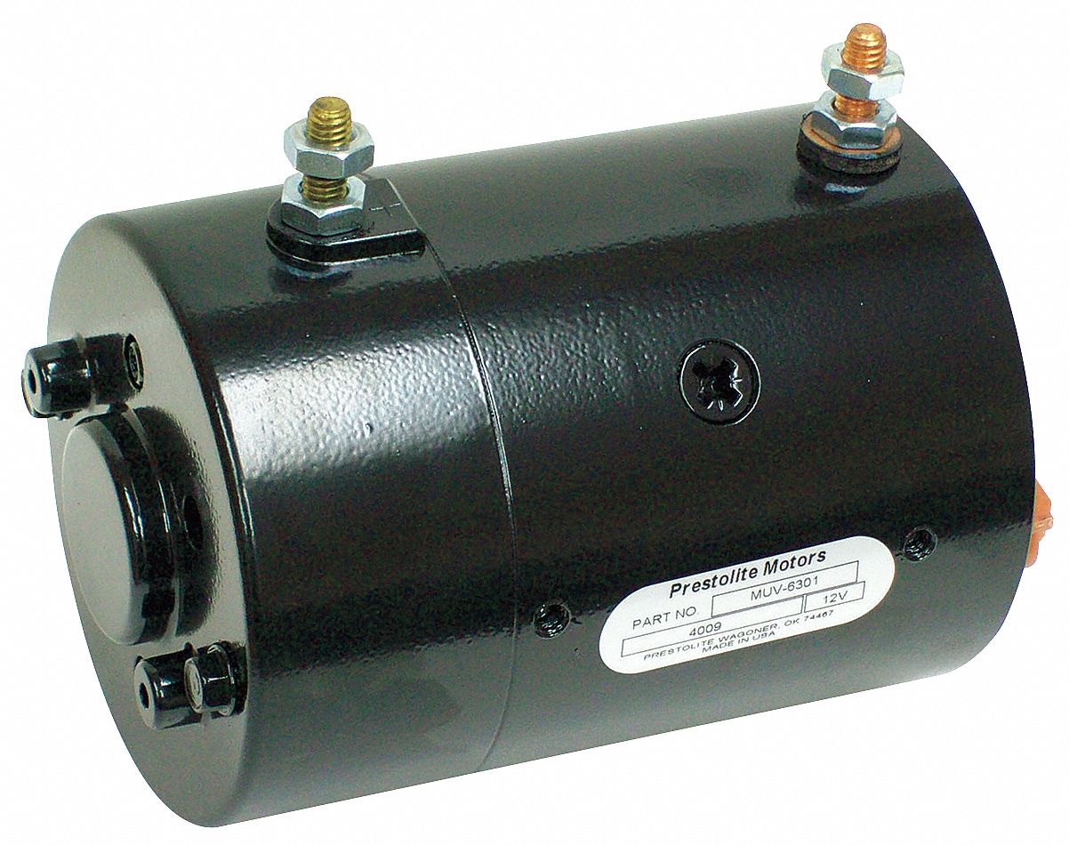 DC Wound Field Motor: 1 3/5 HP, 2,800 Nameplate RPM, CW/CCW, 6 3/4 in Overall Lg