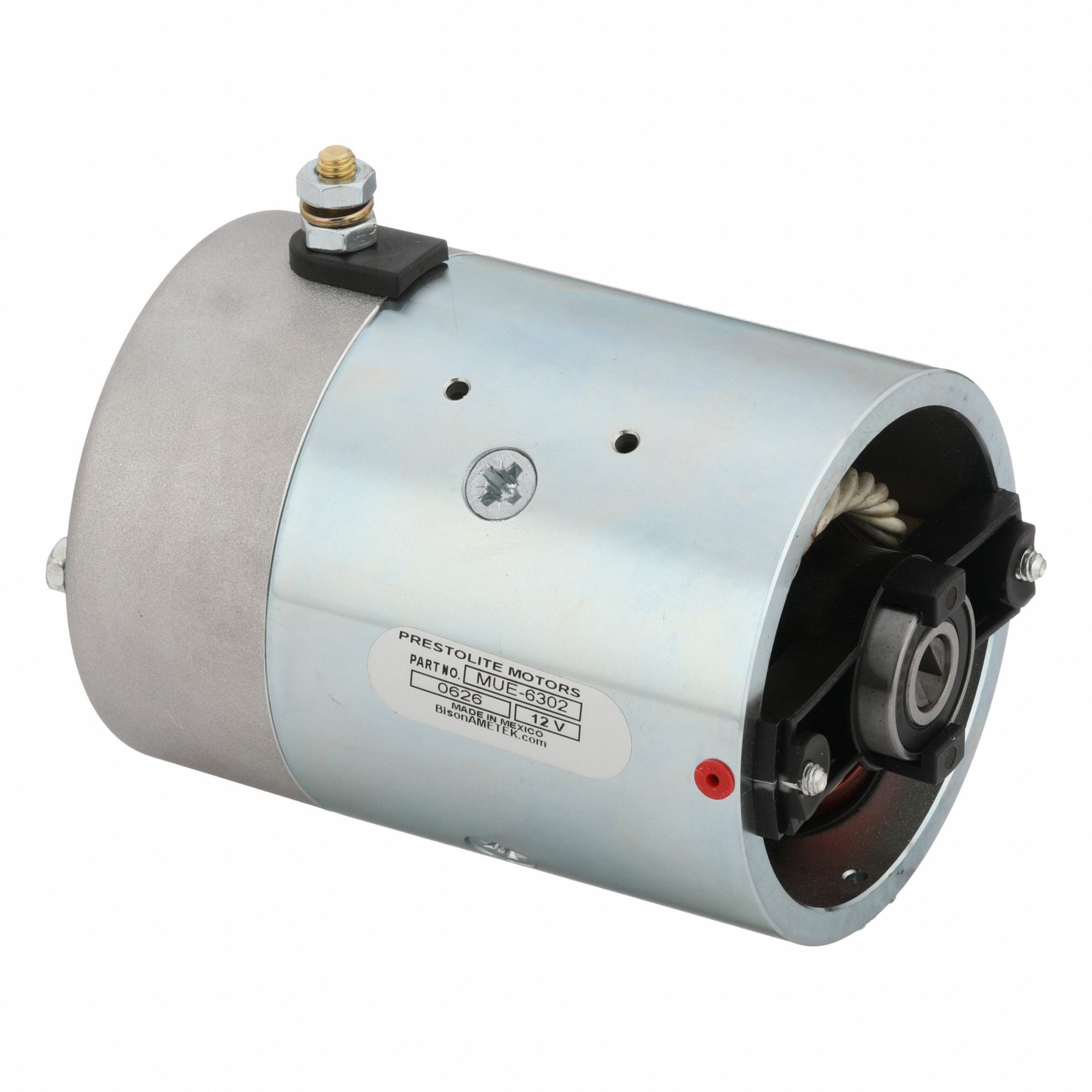 DC Wound Field Motor: 2, 800 RPM, 6 3/4 in Overall Lg, 9/16 in Shaft Dia, CCWSE