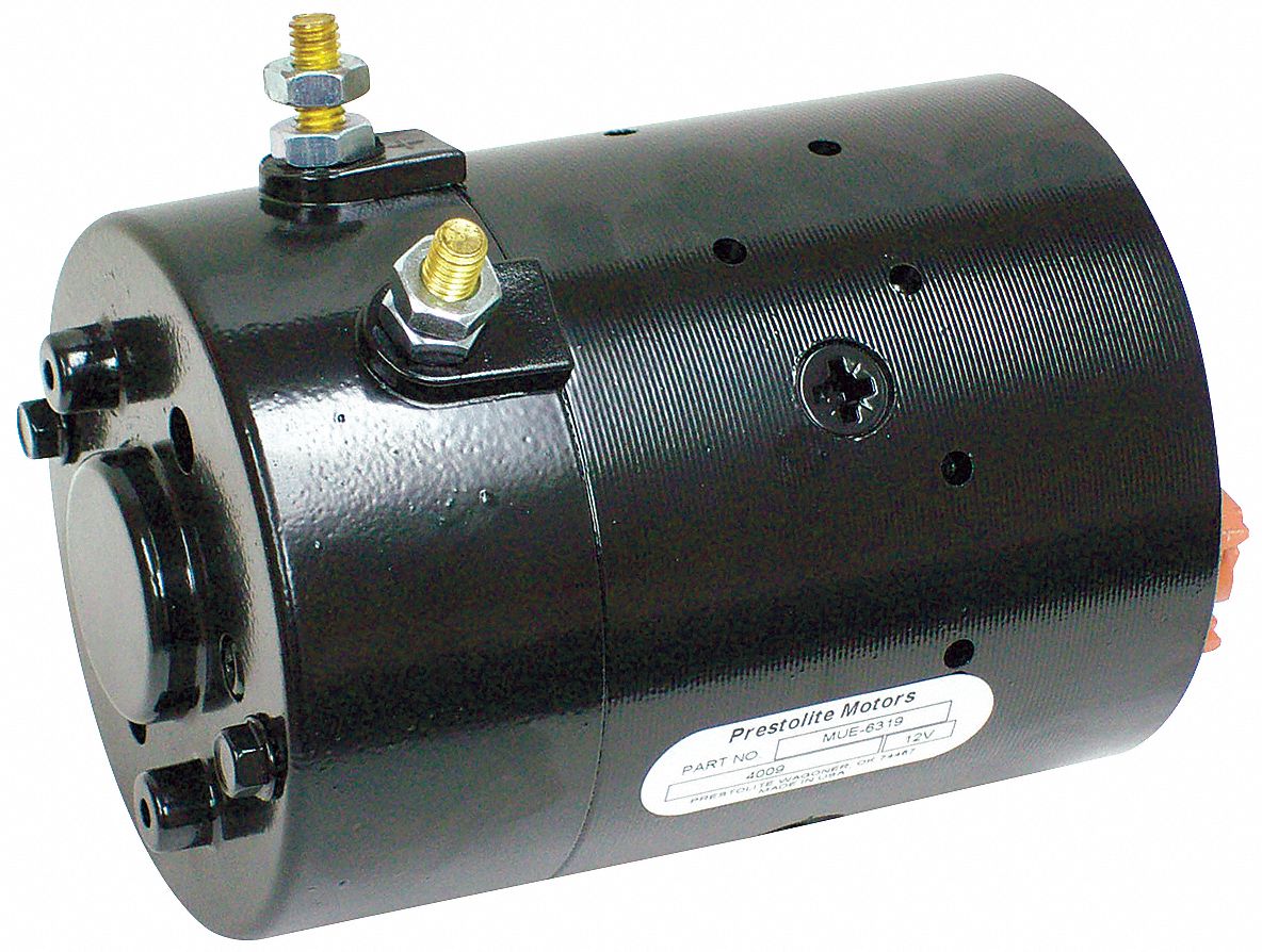 DC Wound Field Motor: 1 3/5 HP, 2,800 Nameplate RPM, CCWSE, 6 13/16 in Overall Lg