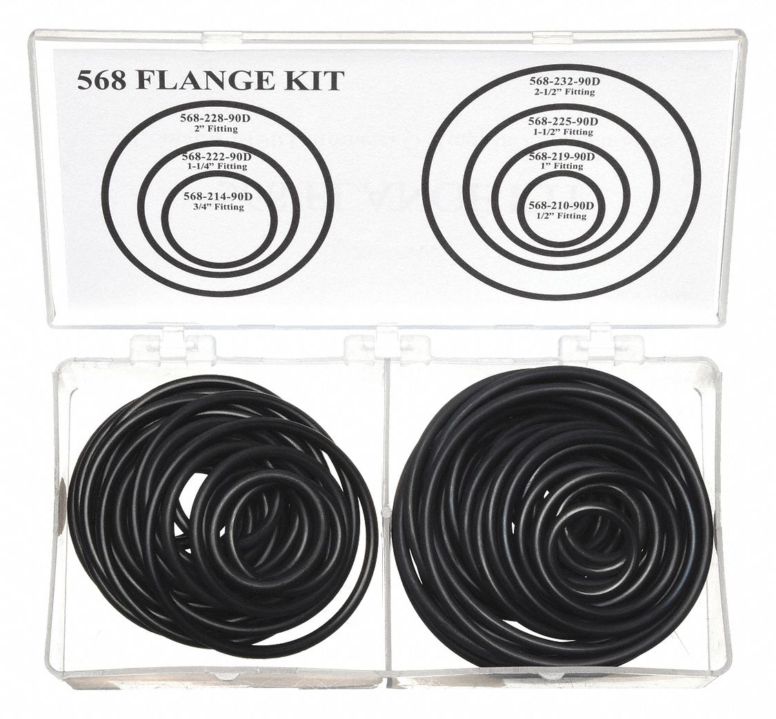 O-RING ASST,BUNA N,568 FLANGE,70PC