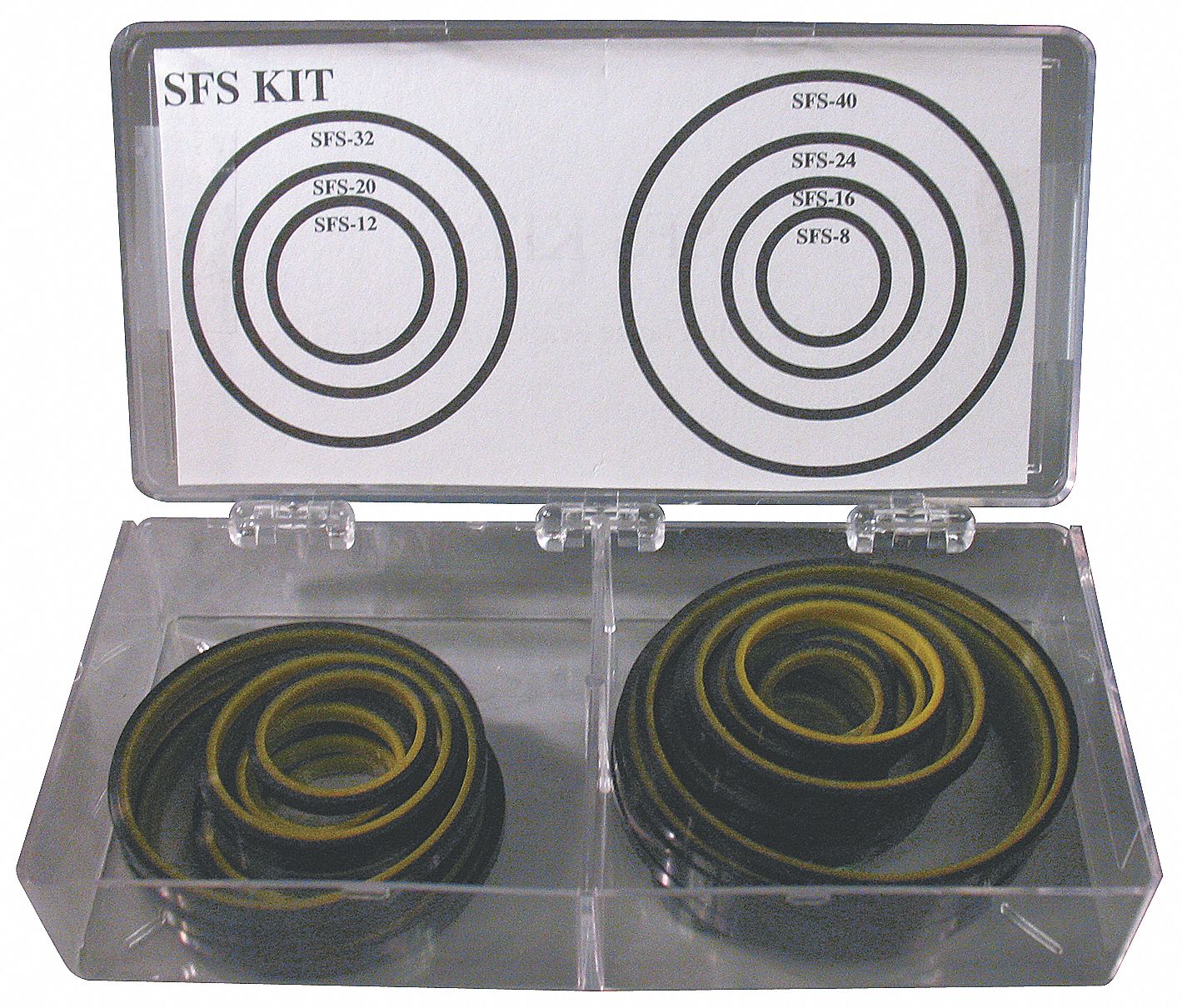 O-Ring Set Urethane Black Yellow