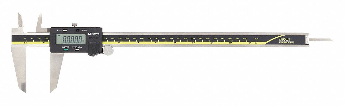 MITUTOYO, 0 in to 12 in /0 mm to 300 mm, Inch/Metric