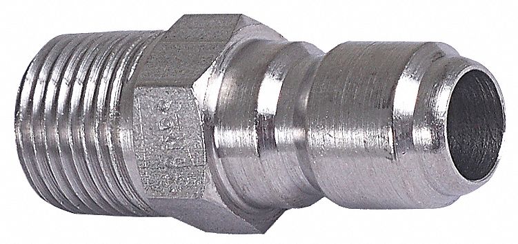 QUICK-CONNECT PLUG, ⅜ IN (M)NPT, ⅜ IN (M) QUICK CONNECT