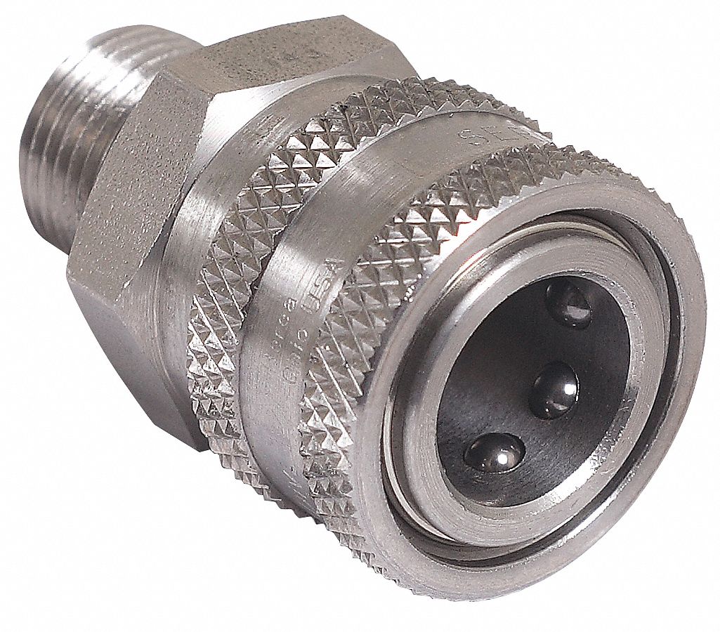 PRESSURE WASHER QUICK COUPLER 3/8" MALE X 3/8" MPT 