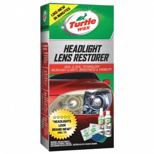TURTLE WAX, Headlight Lens Cleaners, Bottle, Headlight Lens Restoration