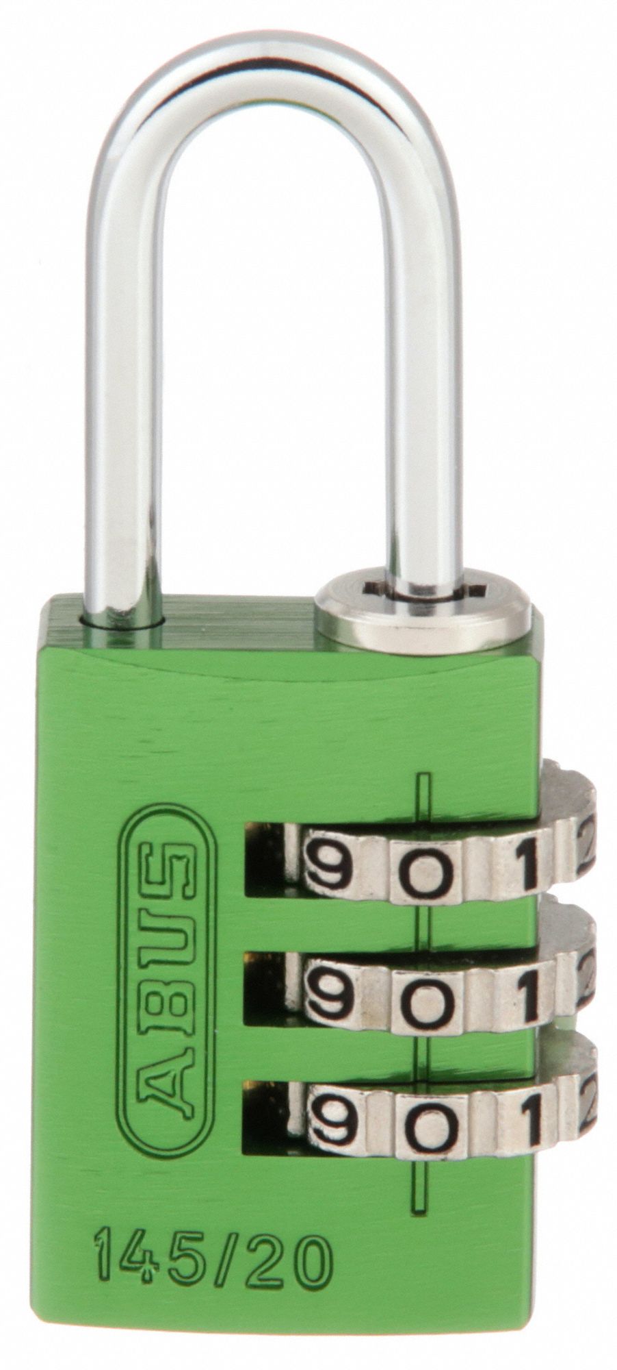 Gen security abus luggage padlocks 5jkt3 145 20 green grainger