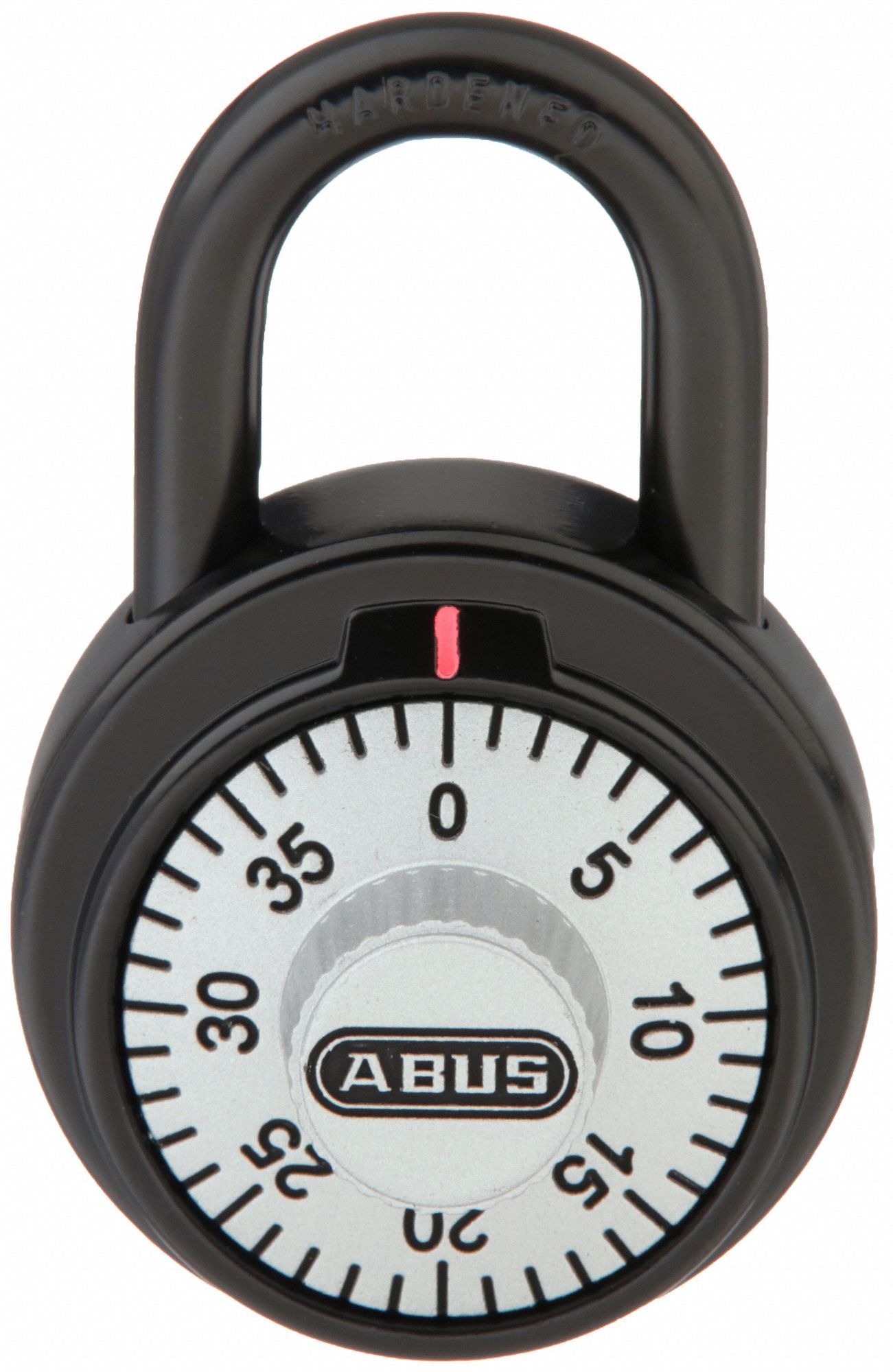 COMBINATION PADLOCK,FRONT,BLACK/SILVER