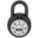 COMBINATION PADLOCK,FRONT,BLACK/SILVER