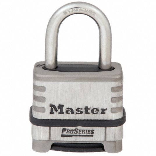 MASTER PROSERIES STAINLESS STEEL COMBINATION PADLOCK 1174D – The Lock Shop