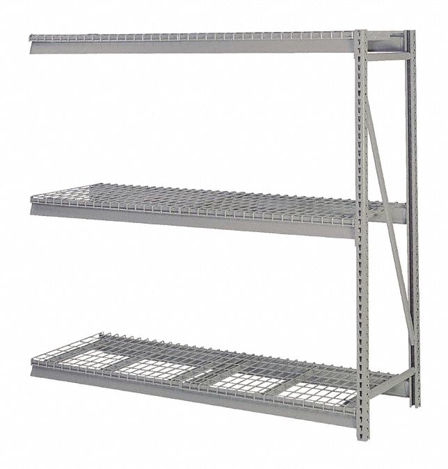 BULK RACK,ADD-ON,72"H,96"W,36"D,GRAY