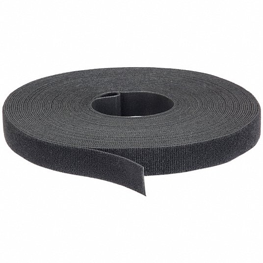 VELCRO BRAND, 75 ft Lg, 1 in Wd, Hook-and-Loop Cable Tie Roll -  5JLE8