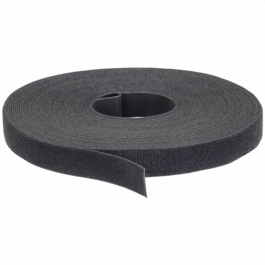 VELCRO BRAND, 75 ft Lg, 1 in Wd, Hook-and-Loop Cable Tie Roll -  5JLE8