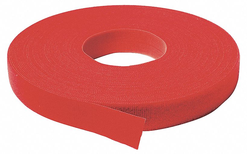 SELF GRIPPING STRAP,3/4X37FT 6IN,RED