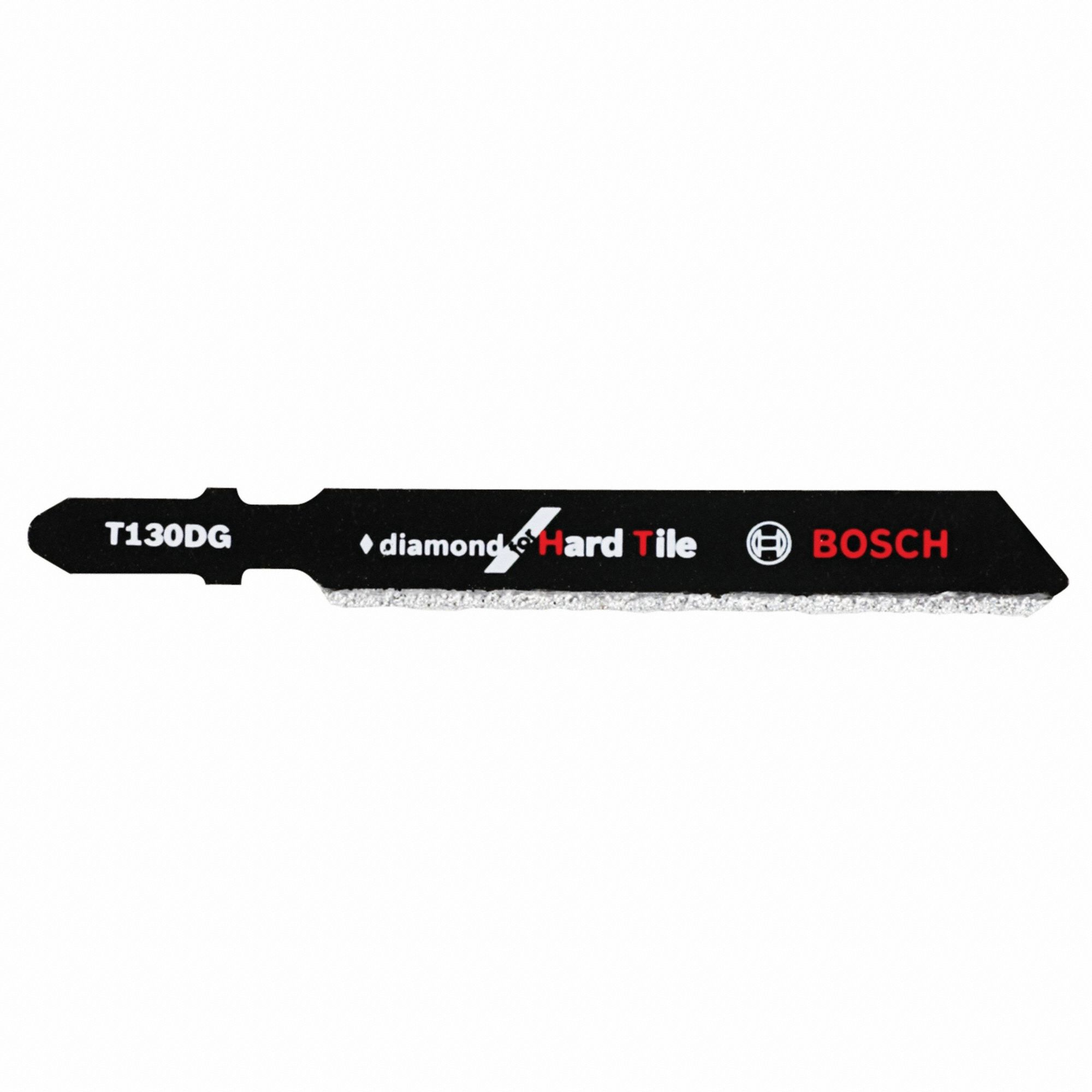 BOSCH Jig Saw Blade 30 Grit, 3 1/4 in Blade Lg, Diamond Grit, Rigid