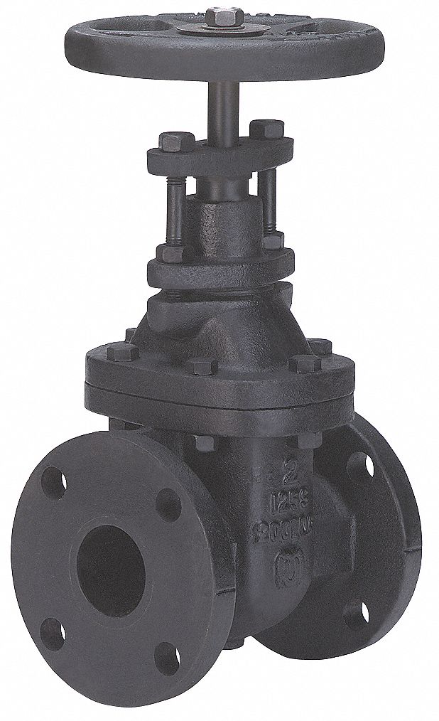 GATE VALVE: 2½ IN NOMINAL VALVE SIZE, CAST IRON, NON-RISING, CLASS 125 FLANGE