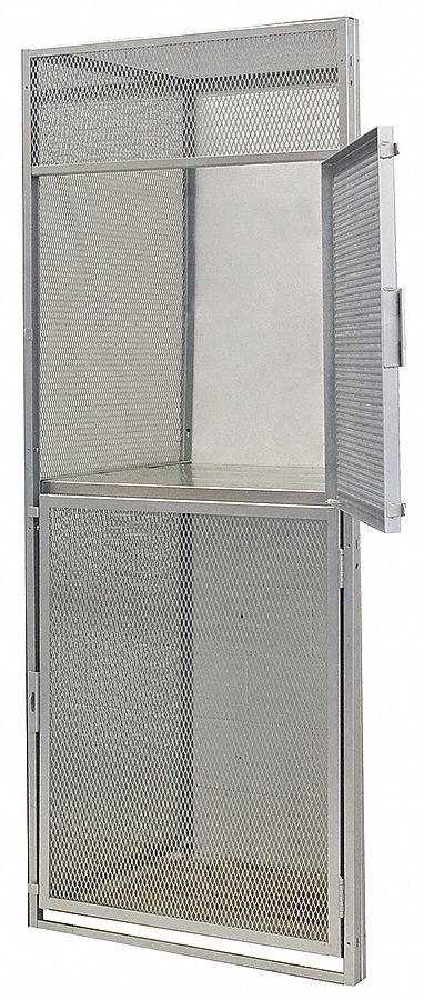 Bulk Storage Locker Add-On: 36 in x 36 in x 90 in, 2 Tiers, 1 Units Wide, Padlock Hasp