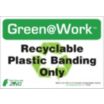 Green@Work: Recyclable Plastic Banding Only Signs