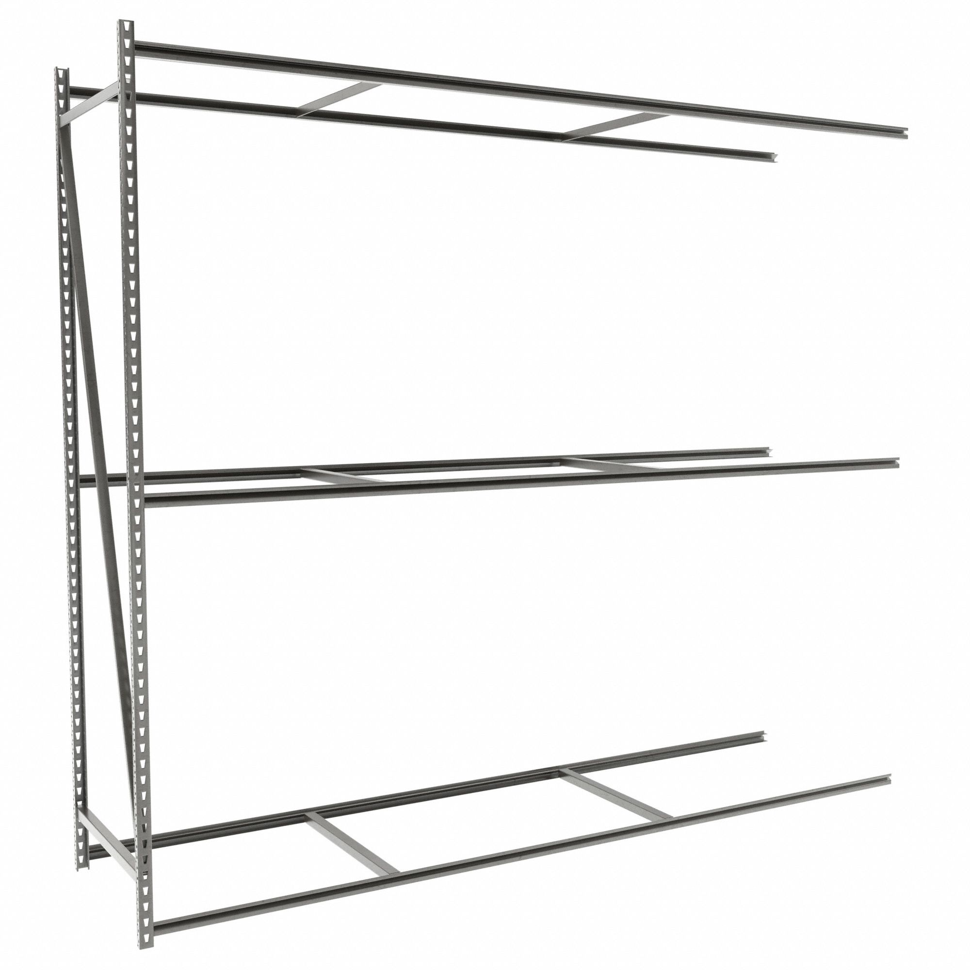 Bulk Storage Rack: Add-On, Medium-Duty, 96 in x 24 in x 84 in, 3 Shelves