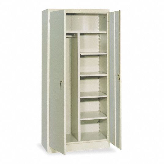 LYON Industrial Storage Cabinet, Gray, 78 in H X 36 in W X 18 in D ...