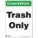RECYCLE LABEL, PLASTIC, 10 IN WIDTH, 14 IN HEIGHT, WHITE, ADHESIVE SURFACE, 5 PK