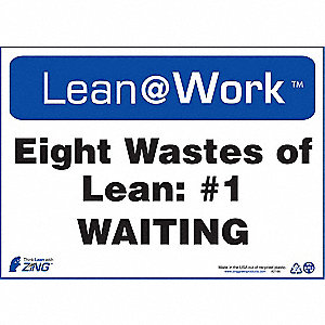 LEAN SIGN,EIGHT WASTES WAITING
