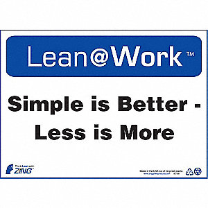 LEAN SIGN,SIMPLE IS BETTER