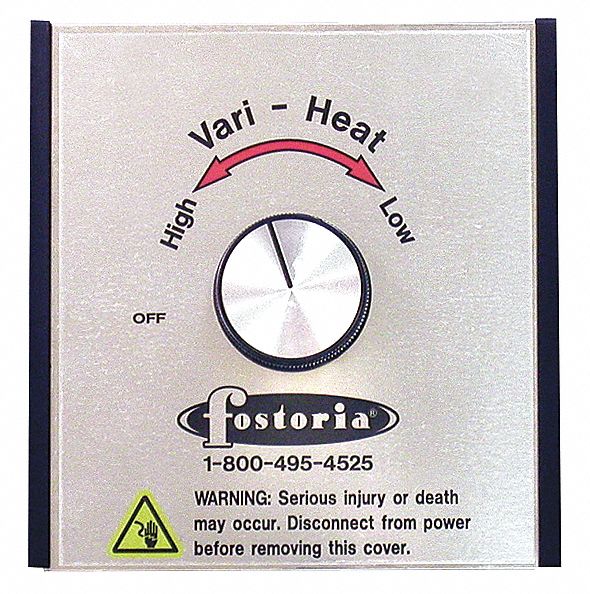 Variable Heat Control Knob: Wall, For 120/240V OCH Quartz Tube Models Only, 15 A
