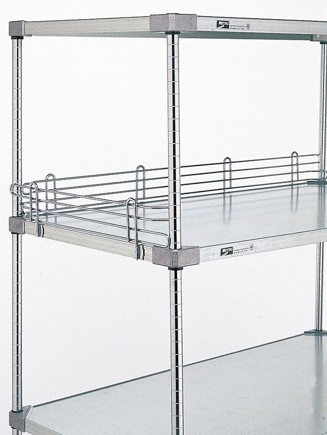 METRO, 60 in x 1 1/2 in x 4 in, Stainless Steel, Ledge 5JNX7L60WS