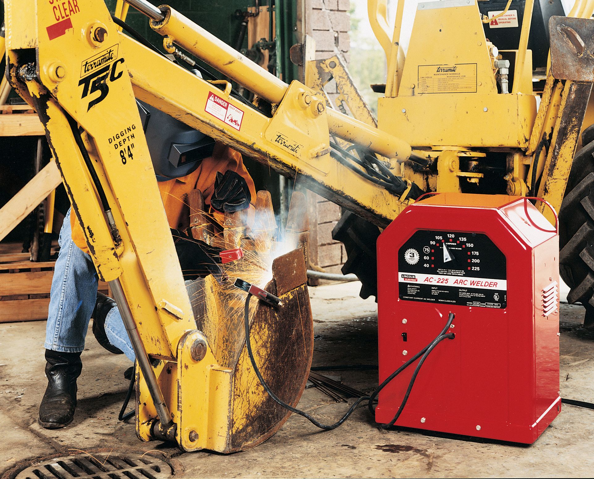 LINCOLN ELECTRIC Stick Welder AC225, 50/60 Hz, AC, K1170 5JPG2K1170