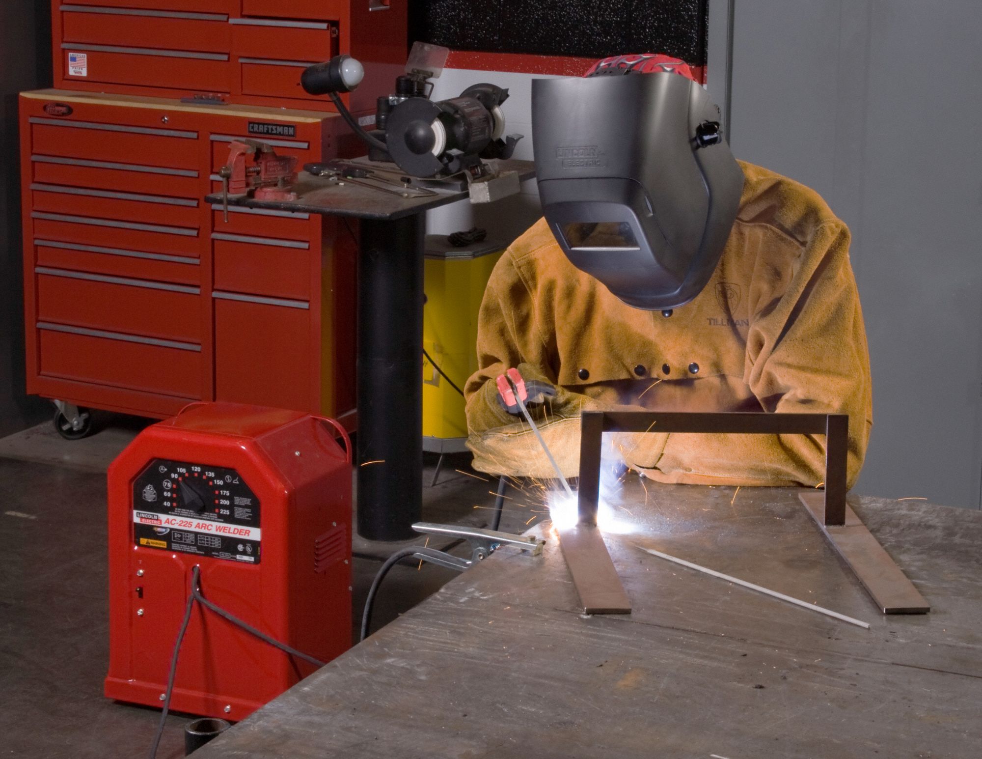 LINCOLN ELECTRIC Stick Welder AC225, 50/60 Hz, AC, K1170 5JPG2K1170