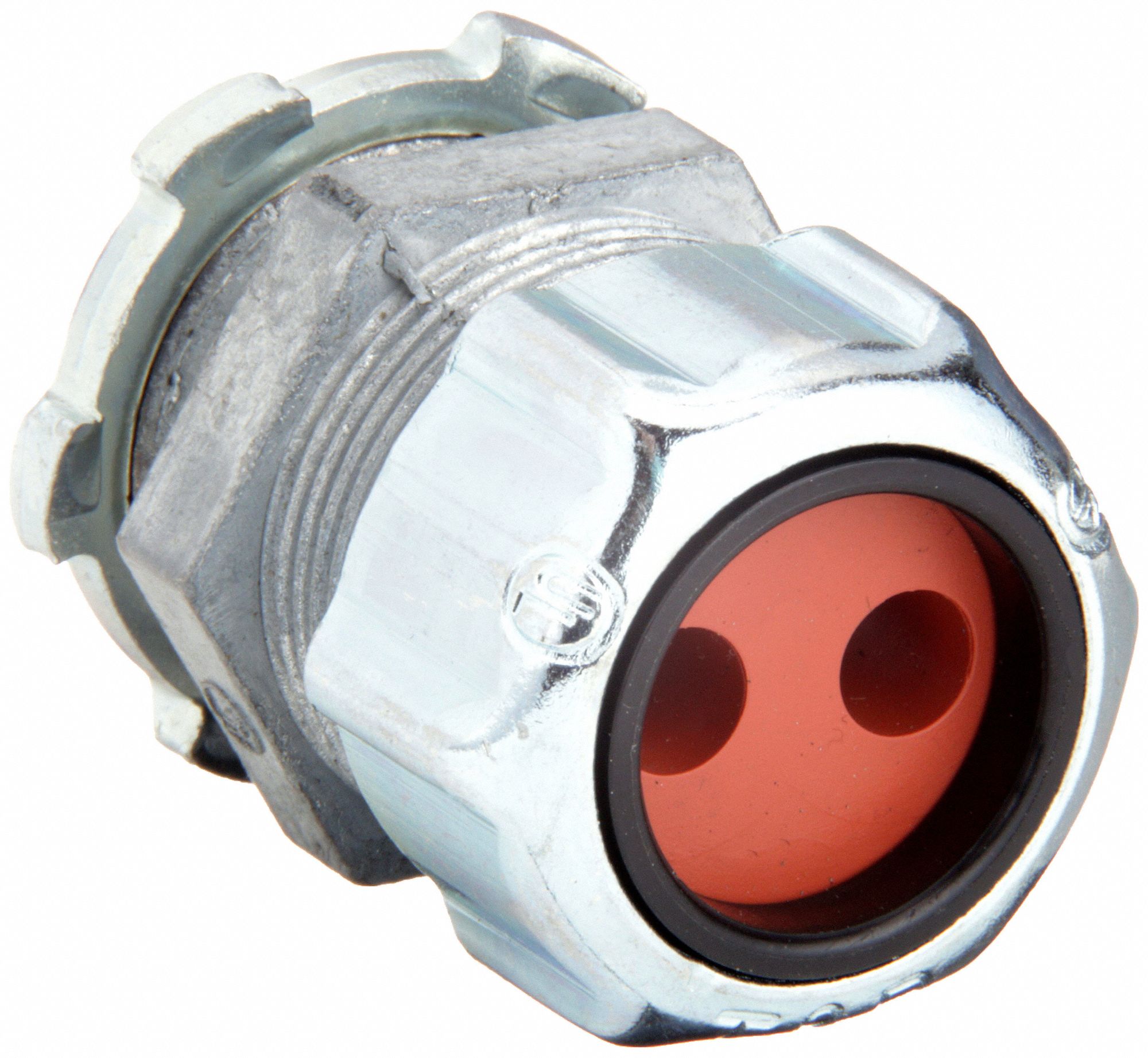 Liquid Tight Cord Connector: Steel, 2 Cords, 1/2 in MNPT, 0.20 in to 0.22 in