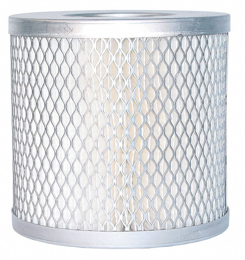 Filter Element: Paper, 4.87 in Overall Ht, 3 1/2 in Inside Dia, 5 7/8 in Outside Dia, 858