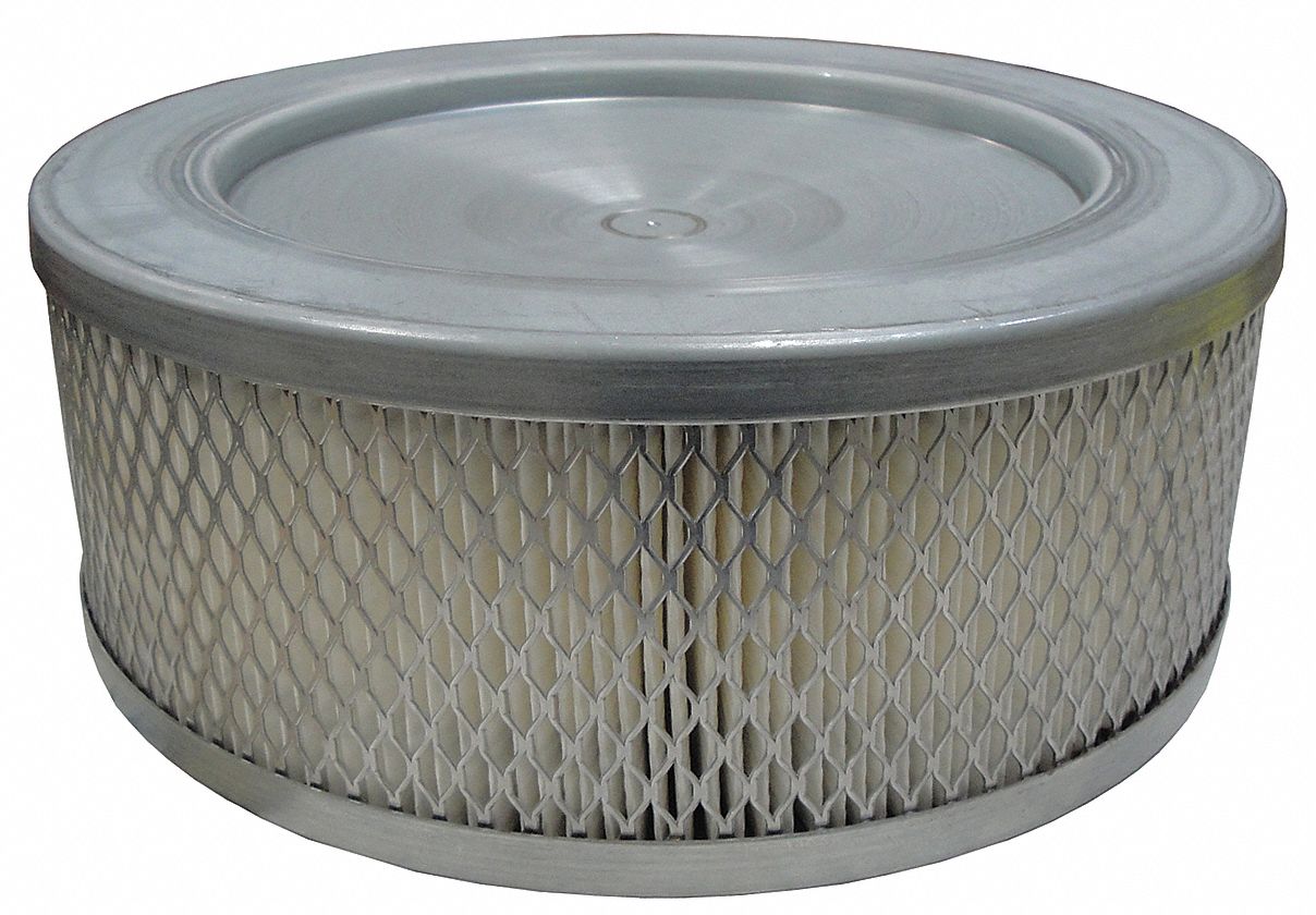 Filter Element: Paper, 3.5 in Overall Ht, 6 in Inside Dia, 8 1/2 in Outside Dia, 874