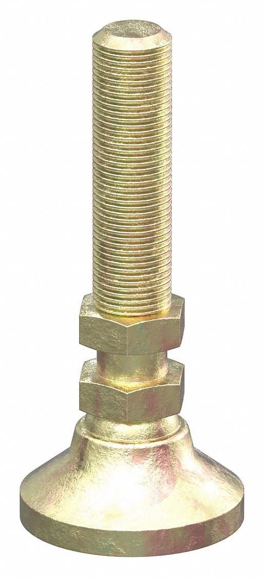 Leveling Feet: 20 Series/25 Series/30 Series/40 Series/45 Series, Steel, 31.75 mm x 31.8 mm x 73 mm