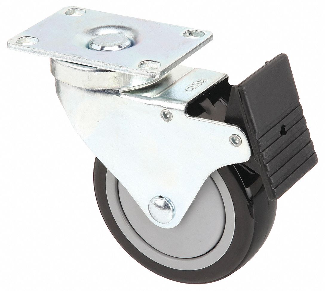 Deluxe Flange Mount Swivel Caster Polyurethane/Steel