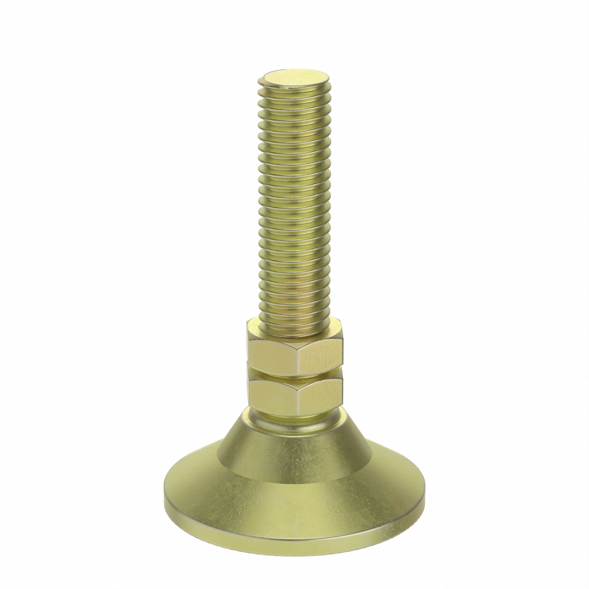 Leveling Feet: 10 Series/15 Series, Steel, 1 7/8 in x 1 7/8 in x 3 1/8 in, Drop-In, Single, Adj