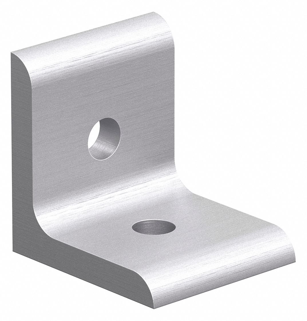 Inside Corner Bracket: Inside-Corner Bracket, 40 Series, 40 mm x 36 mm x 40 mm, 2 Holes, Silver