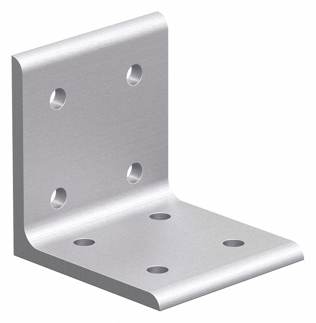 Inside Corner Bracket: Inside-Corner Bracket, 40 Series, 80 mm x 76 mm x 80 mm, 8 Holes, Silver