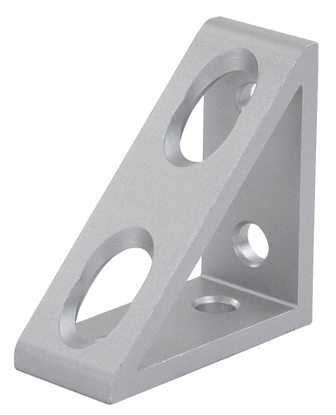InsideCornerBracket Alum Slvr 80mm 36mm