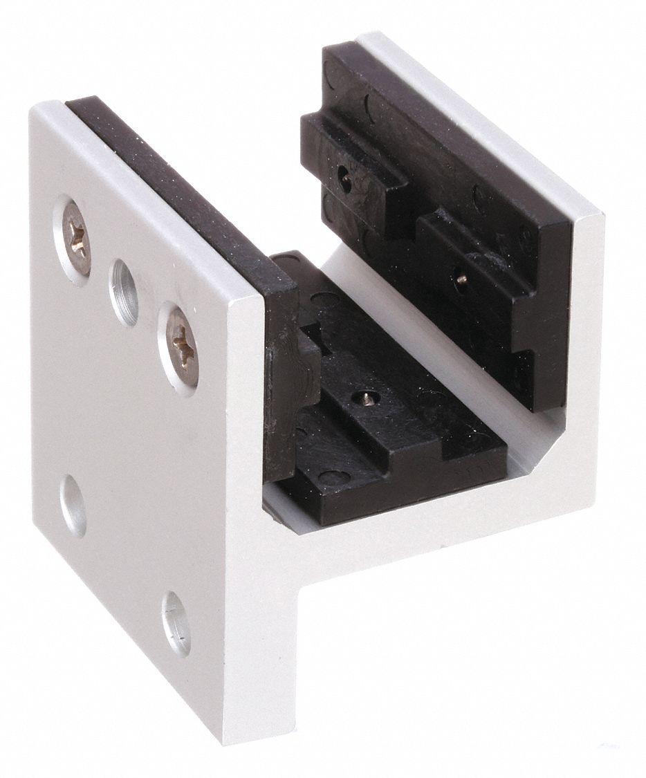 Linear Bearing: 25 Series, 47 mm L x 41.2 mm W x 49.8 mm H, Silver, Single Flanged, Std, Anodized