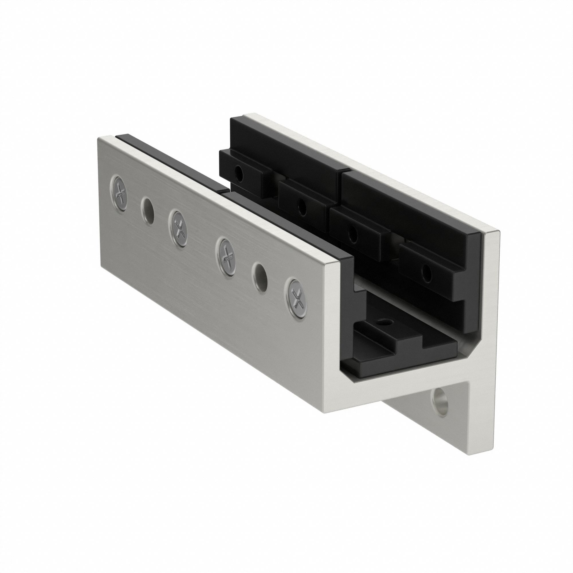 Linear Bearing: 40 Series, 160 mm L x 65.2 mm W x 71.9 mm H, Silver, Single Flanged, Std, Anodized