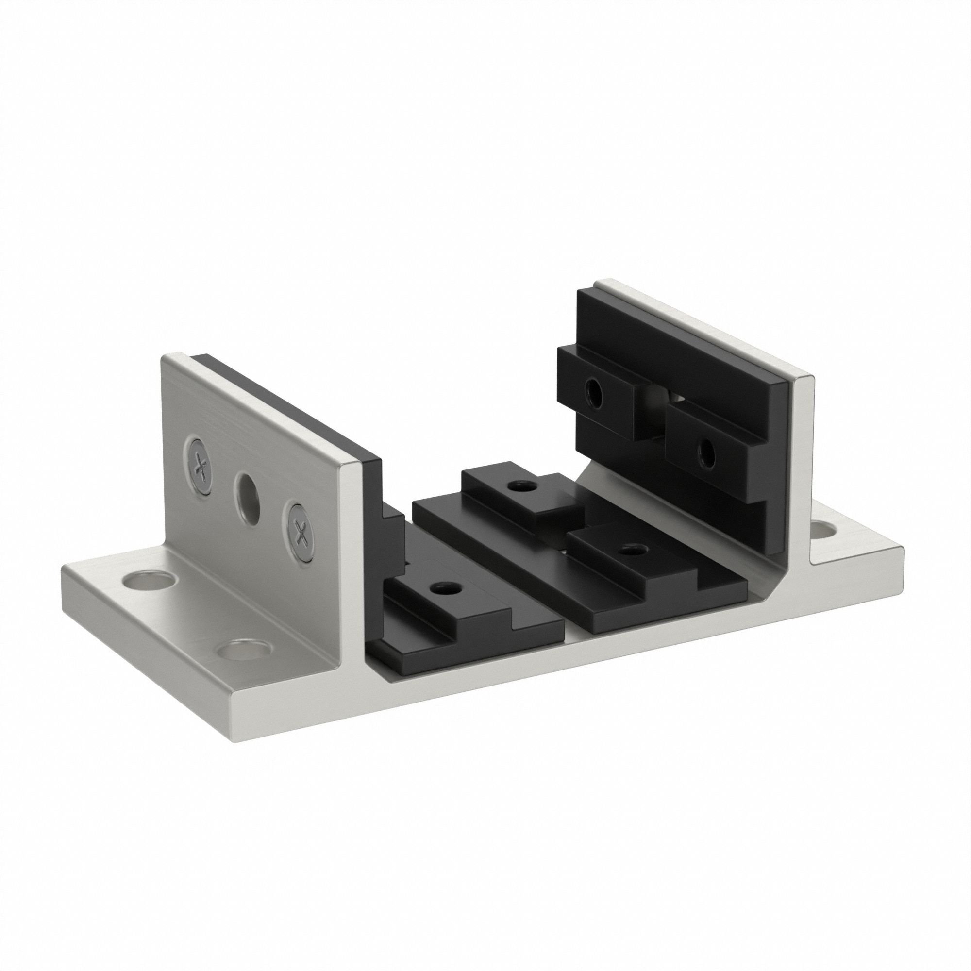 Linear Bearing: 25 Series, 47 mm L x 86.2 mm W x 31.3 mm H, Silver, Double Flanged, Std, Anodized