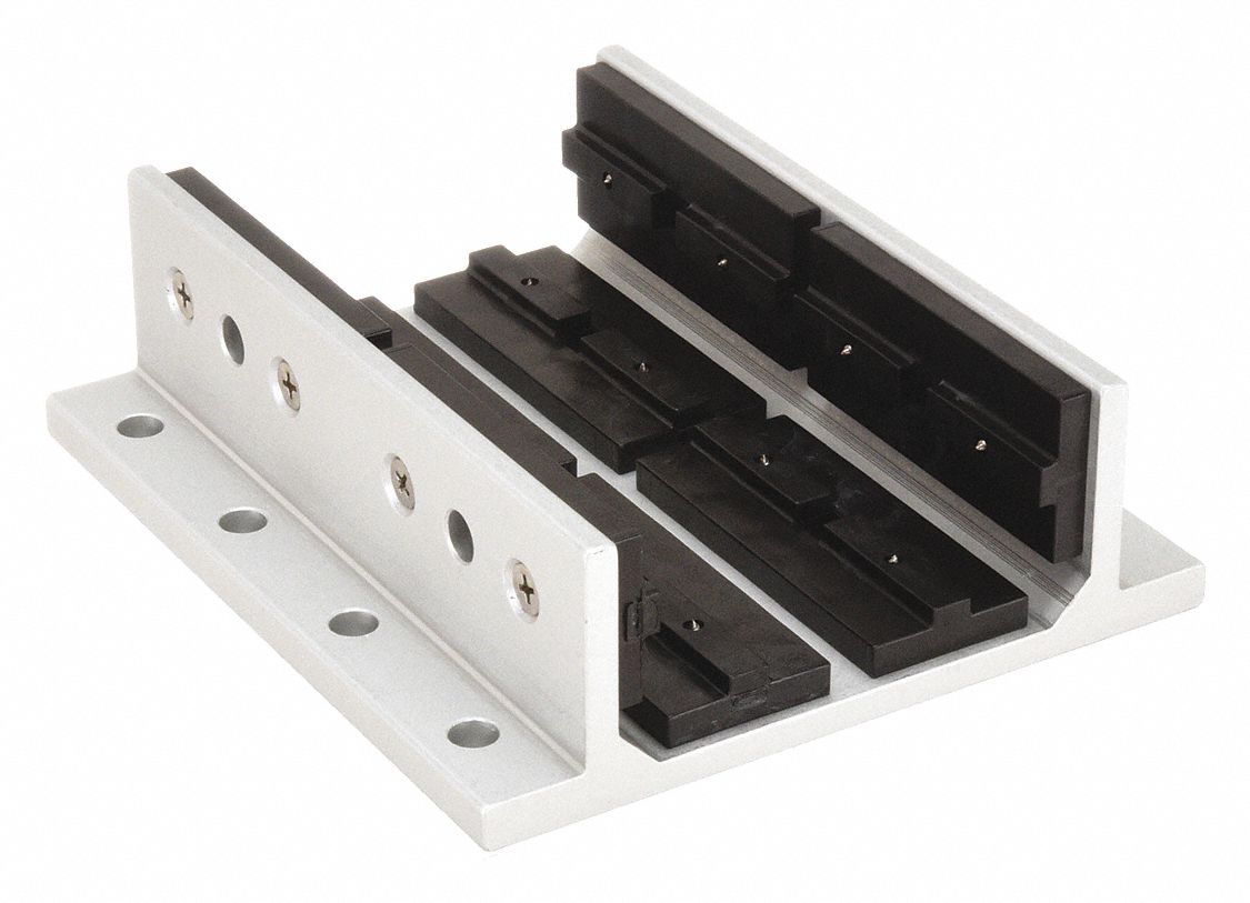 Linear Bearing: 40 Series, 160 mm L x 143.4 mm W x 50.1 mm H, Silver, Double Flanged, Std, Anodized