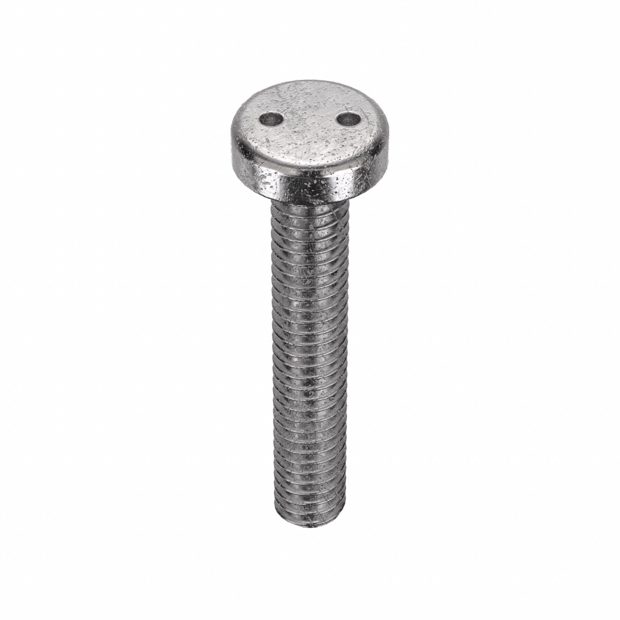 VIS INVIOLABLE,NO8-32,1PO LO,INOX 18-8,BRUT,CYLINDRIQUE,CLÉ TRICOISE,25PQ